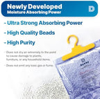 Dry & Dry 2 Packs [Net 14 Oz/Pack] Premium Hanging Moisture Absorber to Control Excess Moisture for Basements, Closets, Bathrooms, Laundry Rooms. - Ultra Strong Moisture Absorber