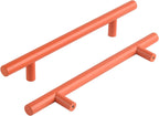 5 Pack Orange Cabinet Pulls 5 Inch Hole to Hole Cabinet Handles for Kitchen Cabinets Modern Dresser Handle Colorful Kids Furniture Hardware Handle