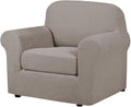 H.VERSAILTEX Stretch Chair Slipcovers 2 Pieces Armchair Cover Furniture by HVERSAILTEX