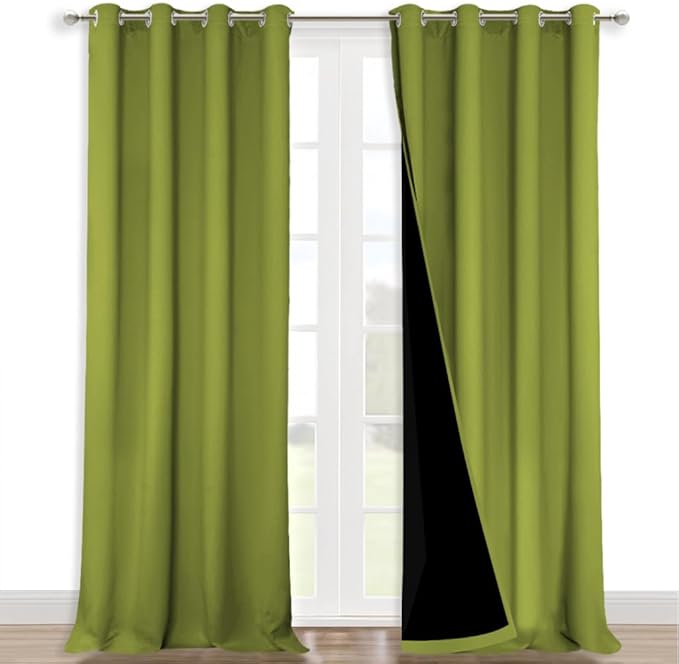 NICETOWN Full Shading Curtains 90" Long 2 Panels Set by NICETOWN