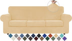 WEERRW 4 Pieces Velvet High Stretch Couch Covers by WEERRW