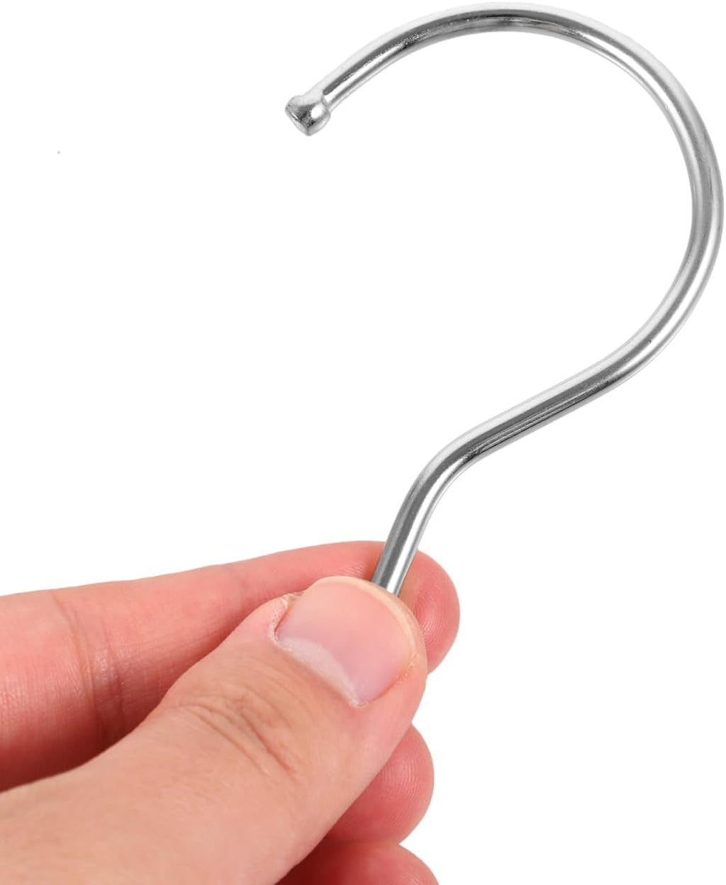 GLEAVI 10Pcs Heavy Duty Screw-in Hanger Hooks: 10cm Matte Metal Replacement Parts for Wooden Clothing Hangers, 3.8mm Thick Closet DIY Organization Accessories