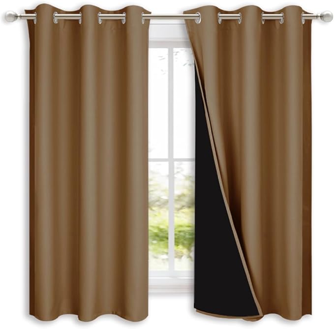 NICETOWN 100% Blackout Short Curtains by NICETOWN