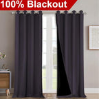 NICETOWN Full Shading Curtains 90" Long 2 Panels Set - Image 2