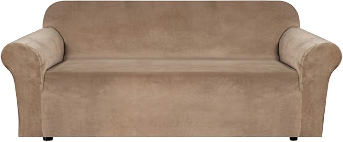 H.VERSAILTEX Stretch Velvet Sofa Covers Large Couch Covers Sofa Slipcovers by HVERSAILTEX