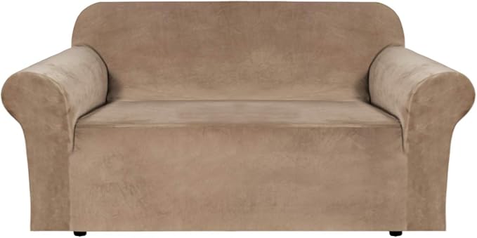 H.VERSAILTEX Stretch Velvet Loveseat Covers by HVERSAILTEX