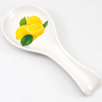 Ceramic Lemon Spoon Rest for Stove, Kitchen Counter and Coffee Bar