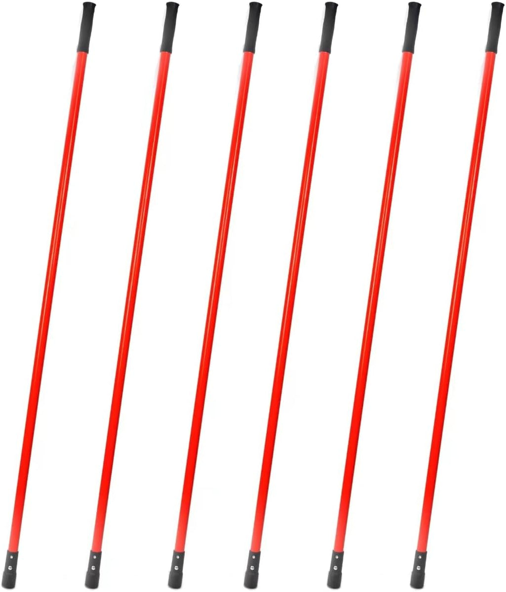 Matthew Large Heavy Duty Mop Head Commercial Replacement for General and Floor Cleaning, Screw-on Wet Industrial Cotton Looped End String Head Refill (Green 6Pack) w/Built-in Flexible Bristle Brush