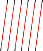 Matthew Large Heavy Duty Mop Head Commercial Replacement for General and Floor Cleaning, Screw-on Wet Industrial Cotton Looped End String Head Refill (Green 6Pack) w/Built-in Flexible Bristle Brush