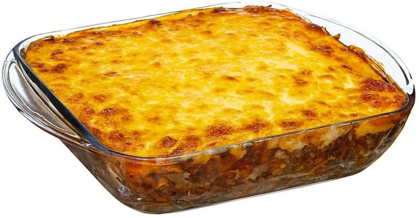 Anchor Hocking 77887 Fire-King Square Cake Dish, Glass, 8-Inch