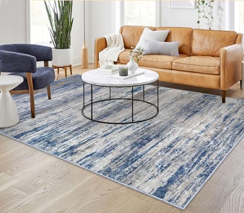 KOZYFLY Area Rug 6x9 Modern Ombre Thin Rugs by KOZYFLY
