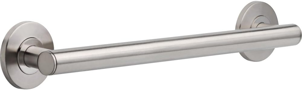 DELTA FAUCET 41824-BL Contemporary Decorative ADA Grab Bar 24 in, Matte Black