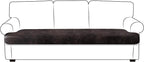 Leather Look Couch Cushion Covers Sofa Seat Slipcovers Sets Couches Furniture by ANARACHON