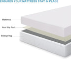 Non Slip Grip Pad for Twin Size Mattress, Keeps Mattress in Place for a Great Night's Sleep - Twin Size