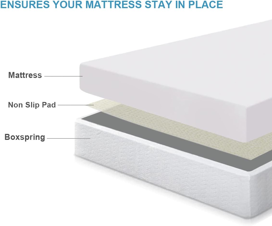 Non Slip Grip Pad for Twin Size Mattress, Keeps Mattress in Place for a Great Night's Sleep - Twin Size