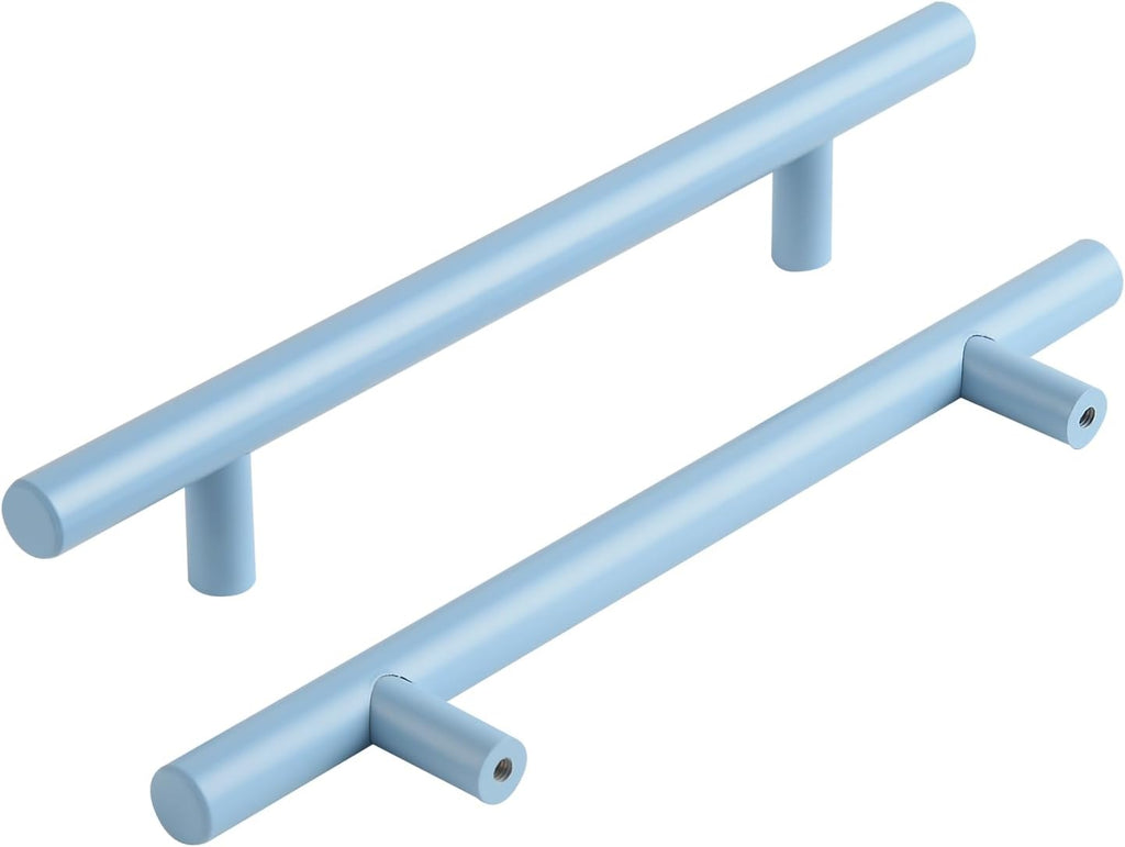 5 Pack Blue Pulls for Cabinets and Drawers 5 Inch Hole to Hole Dresser Drawer Handles Coastal Closet Door Pulls Kids Room Furniture Hardware Handle
