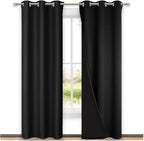 NICETOWN Room Warming Blackout Curtains 80 inches Long, Full Light Blocking by NICETOWN