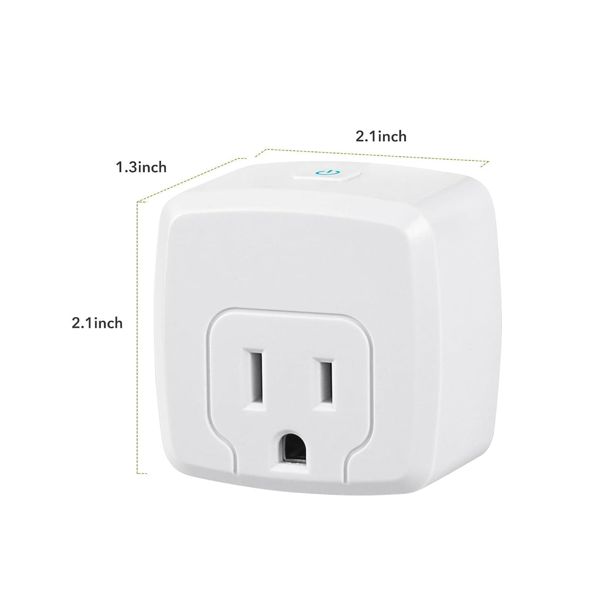 HBN 15A Smart Plug, Mini WiFi Outlet Works with Smart Life, 2.4Ghz, 4 Pack