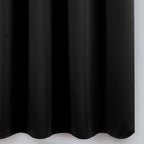 LEMOMO Blackout Curtains 52 x 90 Inch Long Black Curtains Set of 2 Panels Room - Image 8