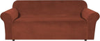 H.VERSAILTEX 1 Peice Stretch Velvet Sofa Covers by HVERSAILTEX