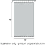 NICETOWN Beige Room Darkening Curtains for Kitchen 42" w x 48" L 2 Panels