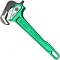 LAOA 18 inch Quick Adjust Pipe Wrench, Heavy Duty Aluminum Handle Plumbing Tool with Three-Sided Grip Teeth, Ratcheting Pipe Wrench for Plumbers, HVAC, Pipe Repair and Home Maintenance