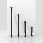 2 Pack Matte Black Cabinet Pulls 5 Inch(128mm) Kitchen Cabinet Handles Solid Zinc Alloy Cabinet Hardware Drawer Pulls