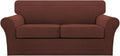 Turquoize 3 Piece Sofa Covers for 2 Cushion Couch Sofa Slipcover Soft Couch by Turquoize