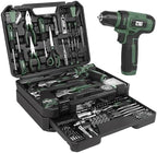 Prostormer Home Tool Kit with 8V Cordless Drill Driver, Green