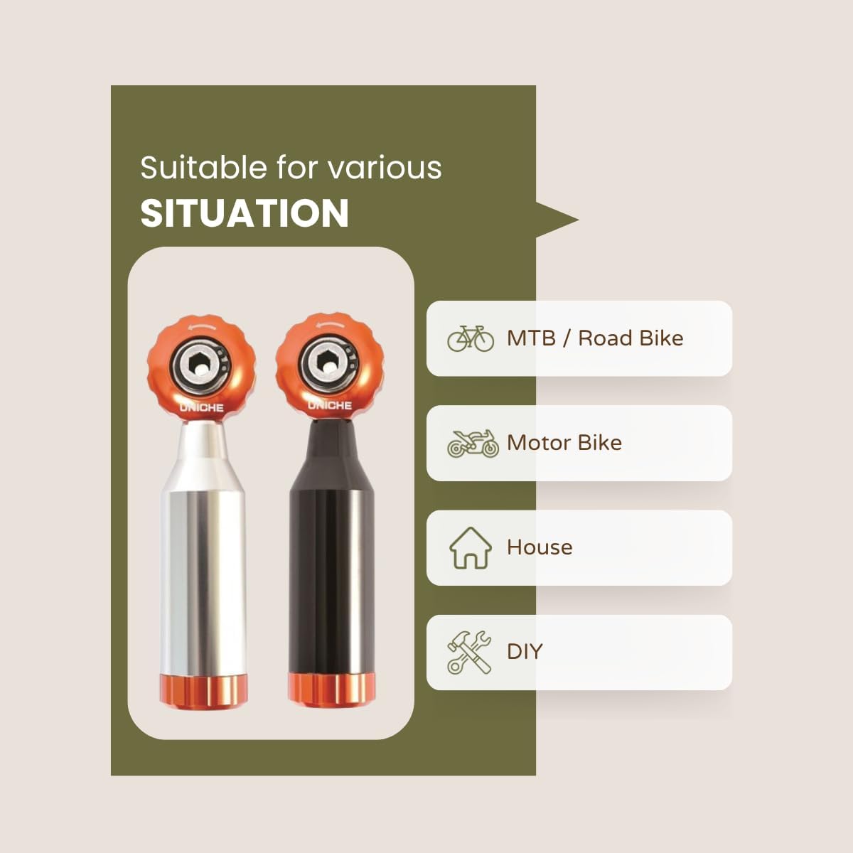 Stepless 12 in 1 Bike Multitool, Bike Tool with Mini Ratchet[Silver]