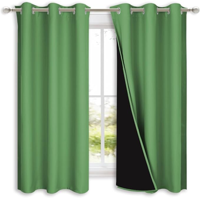 NICETOWN 100% Blackout Short Curtains by NICETOWN