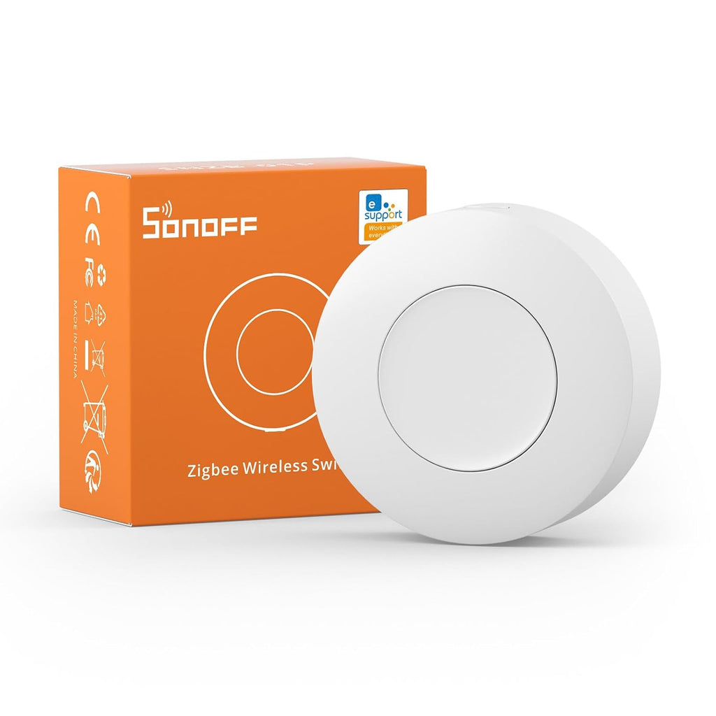 SONOFF Zigbee Switch, SNZB-01P Wireless Push Button, Supports to Create Smart Scenes, Trigger the Connected Devices on eWelink APP with Three Control Options, SONOFF ZigBee Bridge Required, 2Pack