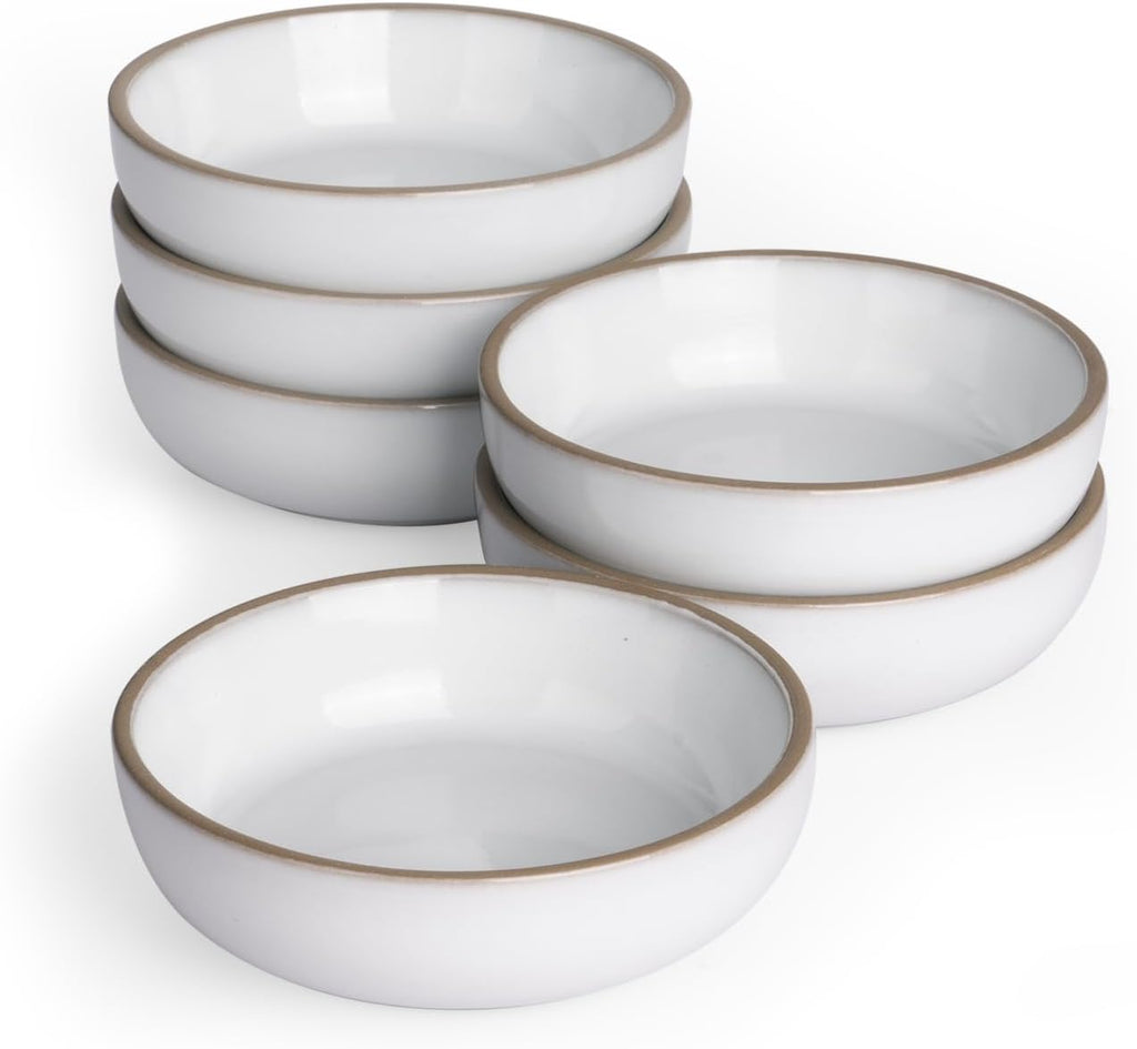 famiware Ceramic Soy Sauce Dish, 3oz Dipping Bowls Set of 6, Light Blue