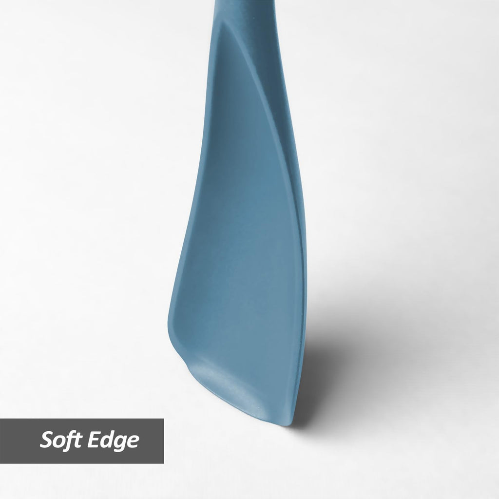 Silicone Cooking Spoon Spatula For Non-stick Cookware,12.6" Starry Blue