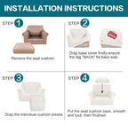 Turquoize 2 Piece Chair Covers Armchair Slipcovers - Image 6