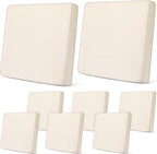 Newwiee 8Pcs Patio Cushion Covers Stretch Outdoor Cushion Cover Replacement by Newwiee