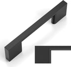 Amerdeco 10 Pack Vibrant Brushed Moderne Brass Zinc Alloy Cabinet Pulls 5"
