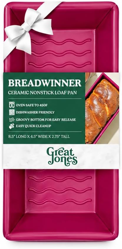 Great Jones Nonstick and Non Toxic Loaf Pan - 8.5 x 4.5 (Raspberry)