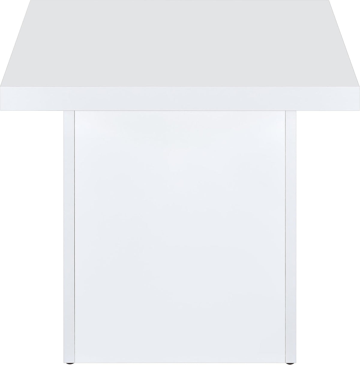Coaster Devar 23.5-Inch Living Room Square End Table, White Gloss 710897