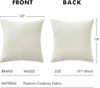 MIULEE White Decorative Throw Pillow Covers 18x18 Inch - Image 6