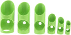 dophee 6pcs Pipe Insulation Cutting Guide Set, Green 15mm-53mm