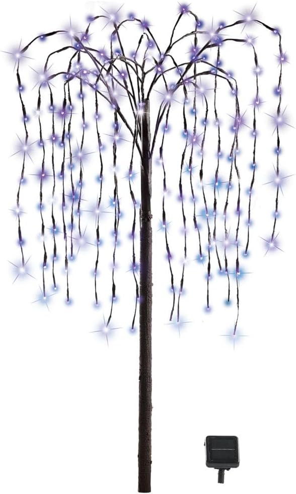 Collections Etc Solar Willow Tree, Decor