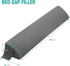 Vekkia Queen Bed Wedge Pillow for Headboard Gap,Mattress Gap Filler-Gray