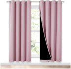 NICETOWN 100% Blackout Window Panel Curtains, Full Light Blocking Drapes by NICETOWN