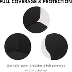 PureFit Super Stretch Sofa Slipcover – Spandex Non Slip Soft Couch Sofa Cover - Image 4