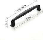Ravinte Matte Black Pulls Kitchen Cabinet Handles 5 Inch 30 Pack