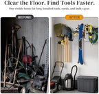 Garage Wall Organizer, 49.5-Inch Tool Rack, 510 lb Capacity