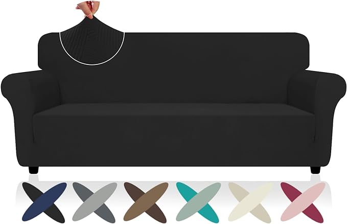 ZNSAYOTX Super Stretch Sofa Cover, New Striped Sofa Covers Fitted Slipcovers by ZNSAYOTX