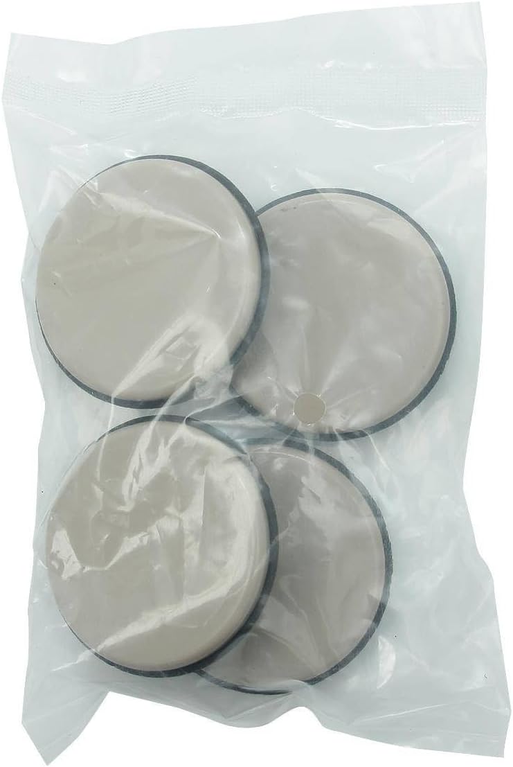 Shepherd Hardware 9221 1-3/4-Inch Reusable, Round, Slide Glide Furniture Cups, 4-Pack,Black