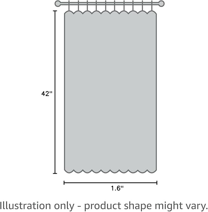 Yakamok 63 Inch Length Grey Blackout Curtains - Image 9
